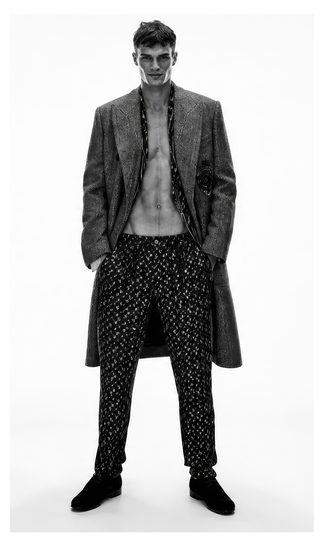 System Homme Cropped Coat